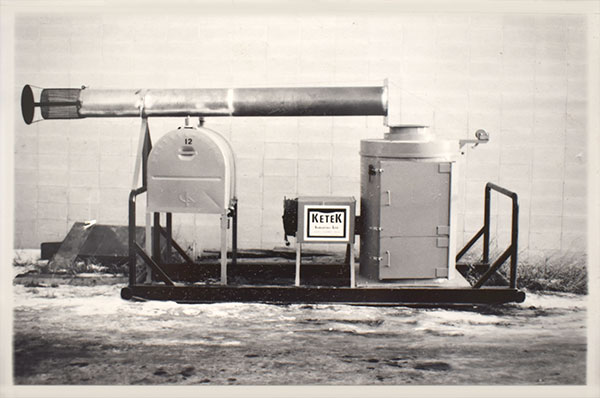 One of Ketek's early incinerators