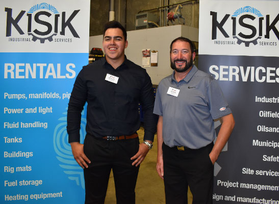 Dakota Dow (Kisik Industrial) and Allan Klyne (Ketek Group) Fort McMurray